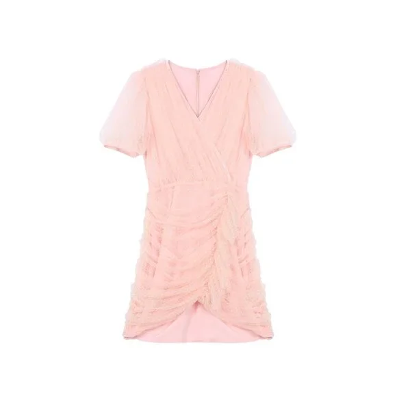 Johnny Hates Jazz NWT Tulle Mini Dress in Pink size 36/ US XS